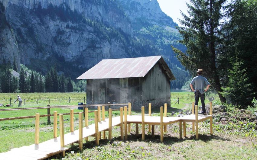 Ce ne sont que des hypothèses , Julia Maier, Arthur Poisson et Nicolas Koch au Centre d'Art de Flaine